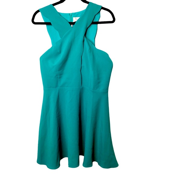 NWT Adelyn Rae Scalloped Dress Sz L Retail $105 - Picture 3 of 4